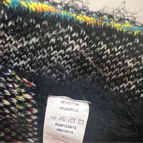 Aztec Print Long Sleeve Cotton Long Sleeves  Fringe Cardigan Bohemian Size S - Picture 10 of 11